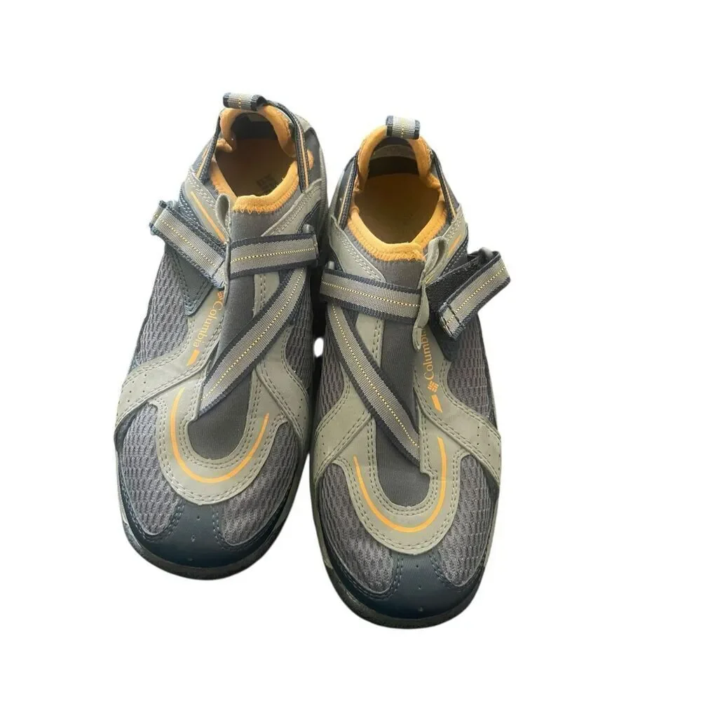 Columbia Kids Gray Waterproof Manta Ray Sport Omni Grip Sneaker Shoes Size 3.5